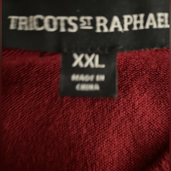 Big & Tall, V-Neck, Sweater, Color: Maroon, Size XXL , Excellent Condition - Picture 2 of 2
